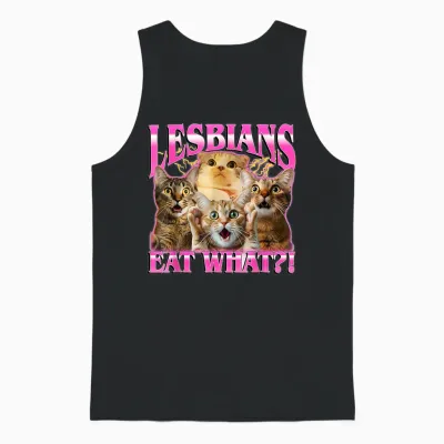90s Graphic Unisex Tank Top - Black