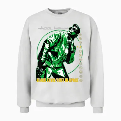 Control Industry - Kool Keith Verloren Im Weltraum T-Shirt Schwarz Unisex Erwachsene S Eu 16 V-Ausschnitt Kurzarm Polyester 100% Klassisch Exklusive Kool Keith-Design Unisex Sweatshirt - White