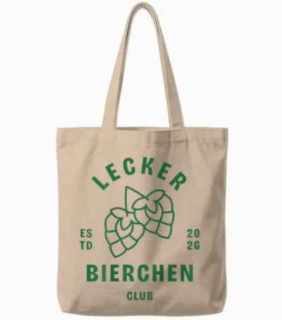 Lecker Bierchen Club Drinking Club Bier Malle Tote Bags - Natural