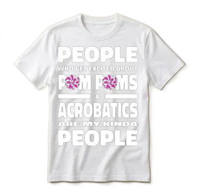 Cheerleading Cheerleader Funny Unisex T-Shirt - White