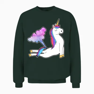 Unicorn Unisex Sweatshirt - Forest