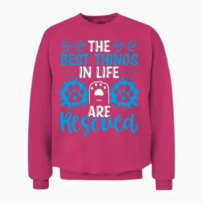 Funny Dog Rescuer Adopt Dogs Shelter Dog Rescue Unisex Sweatshirt - Heliconia