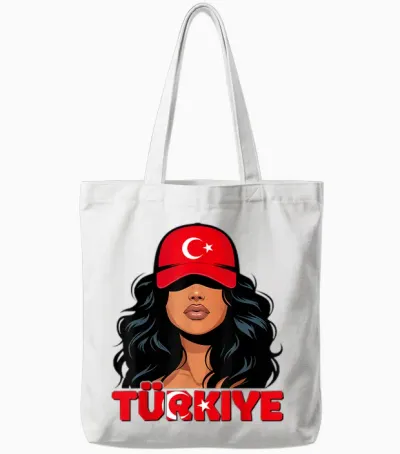 Turquie Fille Türkiye Drapeau Turquie Turquie Türk Kizi Femme Tote Bags - White