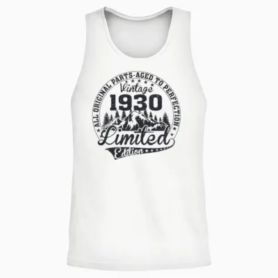 Vintage 1930 Birthday Retro Unisex Tank Top - White