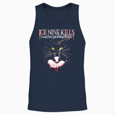 Ice Nine Kills - Funeral Derangements Halloween T-Shirt, Black Unisex Tank Top - Navy