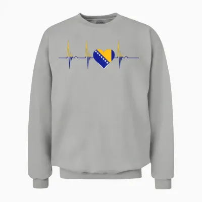 Bosnien Und Herzegowina Flagge Bosnische Wurzeln Unisex Sweatshirt - Ash