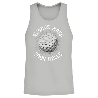 Funny Golf Unisex Tank Top - Ash