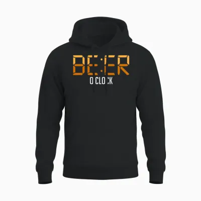 Beer Oclock - Time for a Beer Unisex Hoodie - Black