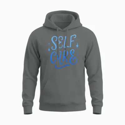 Self Care Unisex Hoodie - Graphite Heather