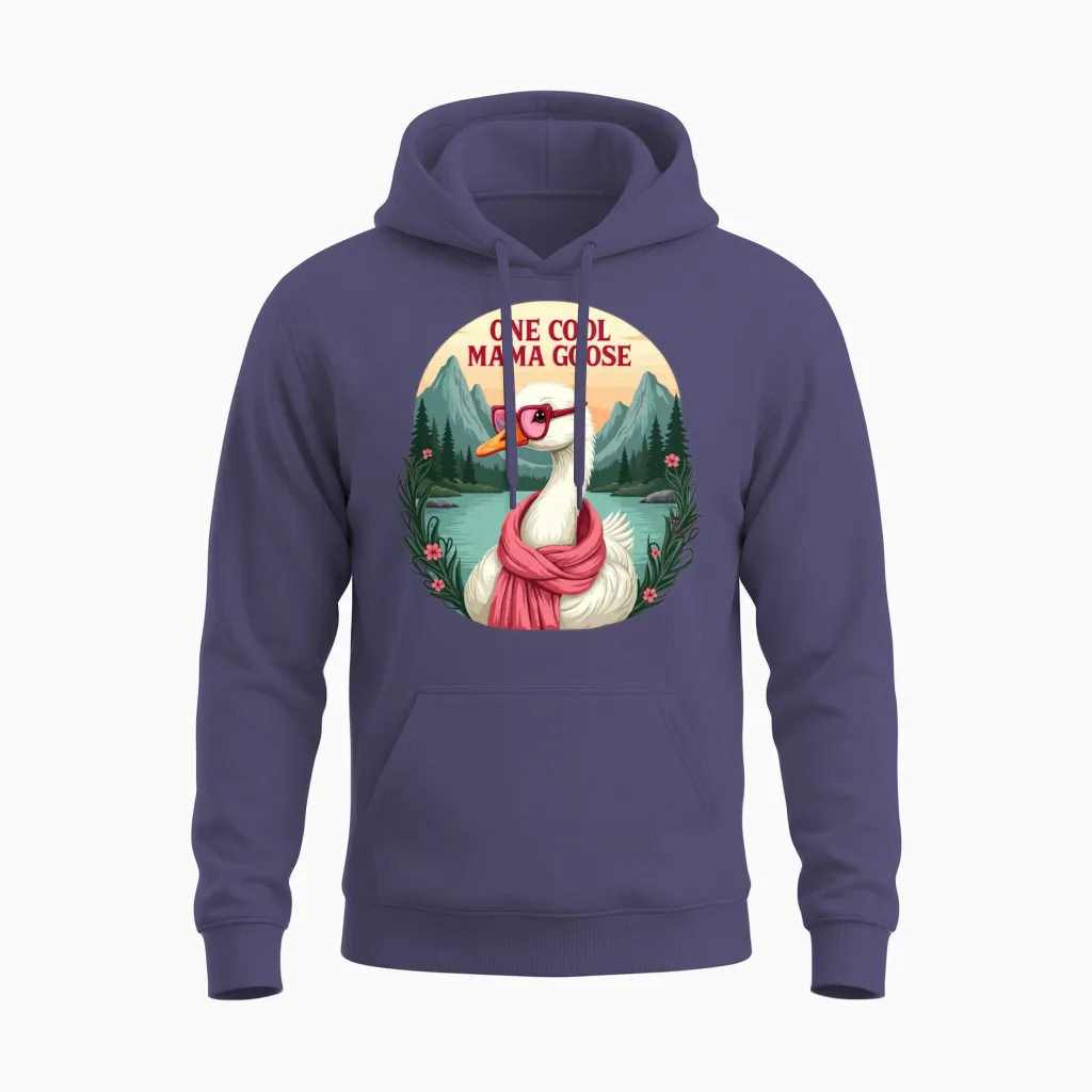 Special Mother's Day Gift for Moms, Grandmas, Unisex Hoodie in Heather Sport Dark Navy