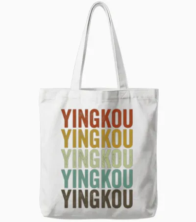 Yingkou China Retro Vintage Tote Bags - White