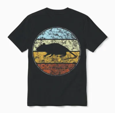 Mouse Retro Unisex T-Shirt - Black