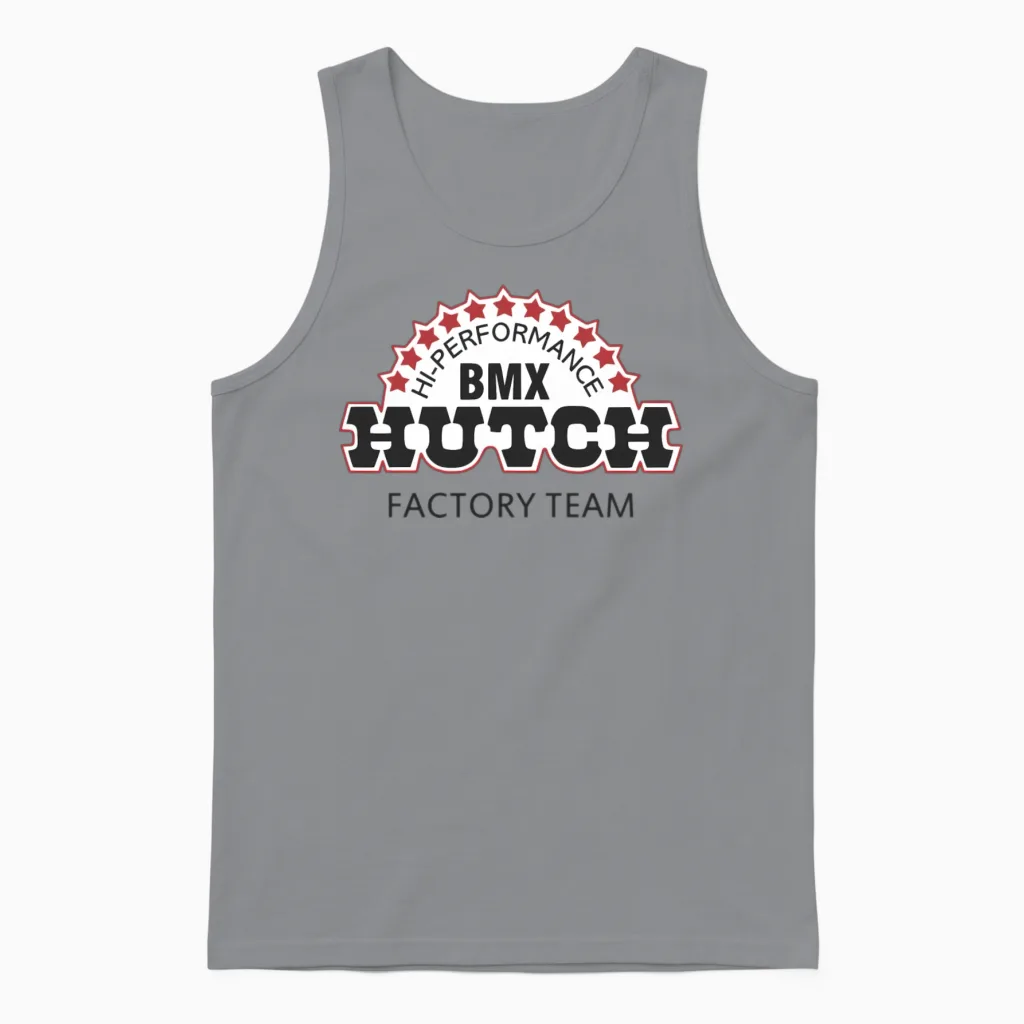 Hi-Perforce Bmx Hutch Cycling Gift Unisex Tank Top in Sport Grey