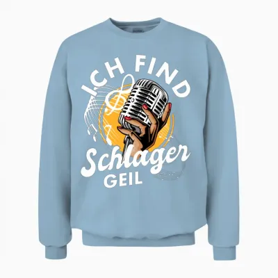Folk Music Party Festival Outfit German Hits Unisex Sweatshirt - Light Blue