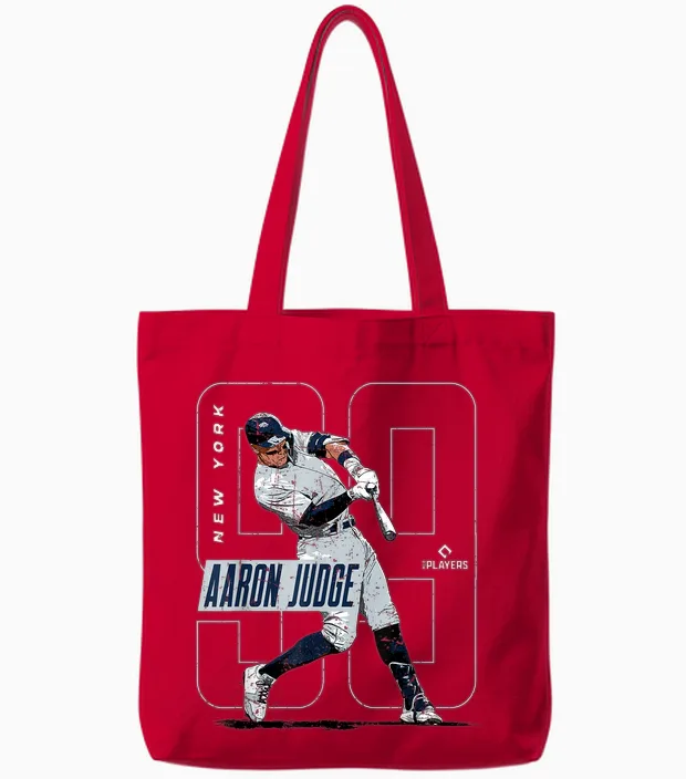 Mlbpa - Major League Baseball Aaron Judge - Mlbjud3004 Tote Bags in Red
