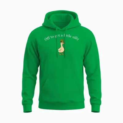Funny off to Get Little Silly Goose Party St Patricks Day Unisex Hoodie - Irish Green