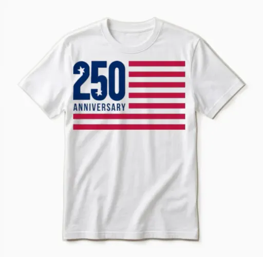 250 Anniversary - Couples & Matching Unisex T-Shirt in White