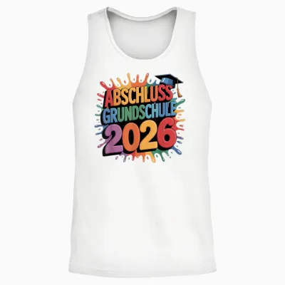 Graduation Primary School 2026 Primary School Graduate Leavers Unisex Tank Top - White