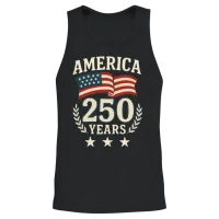 250 Years Usa 1776-2026 America 250th Anniversary Unisex Tank Top - Black – 2