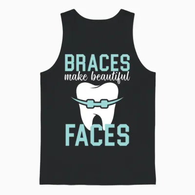 Orthodontic Assistant Job Dental Teeth Dentist Unisex Tank Top - Black