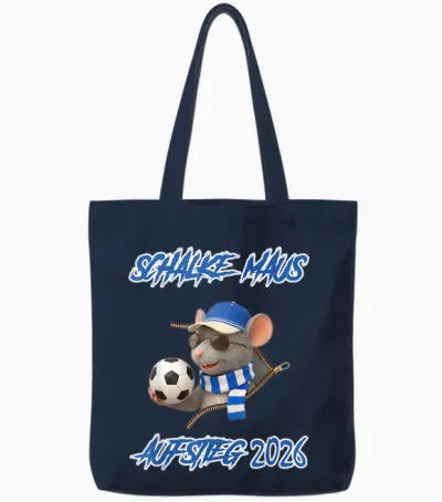 Schalke Maus Tote Bags - Navy