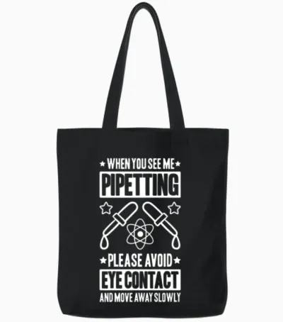 Biochemistry Biochemist Biology Biologist Genetics Tote Bags - Black