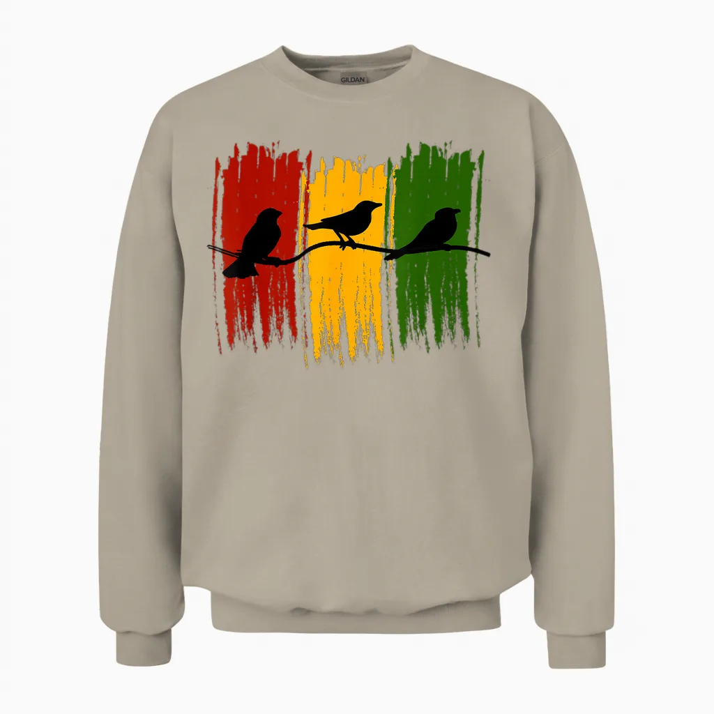 Good Rastafari Musik Vibes Only Rasta Jamaika Reggae Unisex Sweatshirt in Sand
