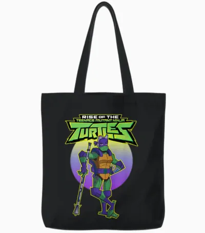 Donatello - Casual Style - Rise Tote Bags - Black