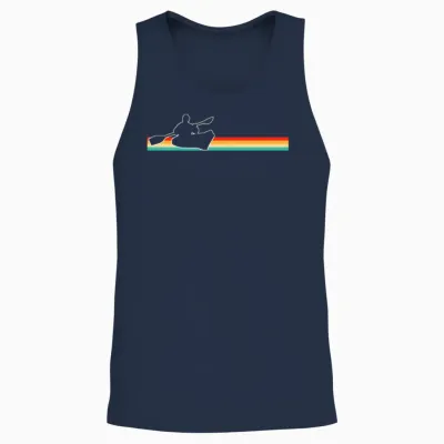 Canoe Retro Unisex Tank Top - Navy