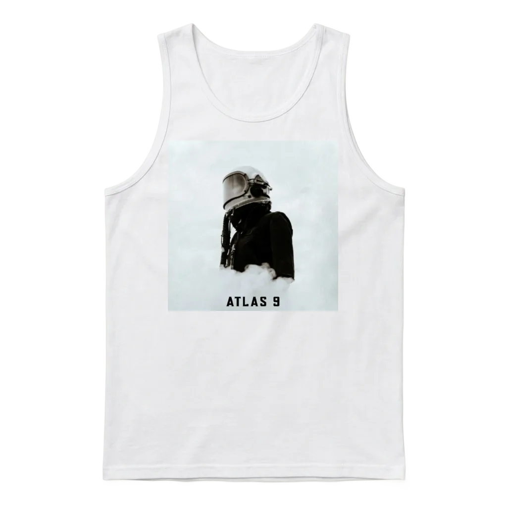 Atlas 9 Album Cover Unisex Tank Top - White