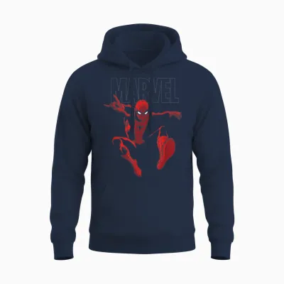 Marvel Spider-Man Strike Unisex Hoodie - Navy