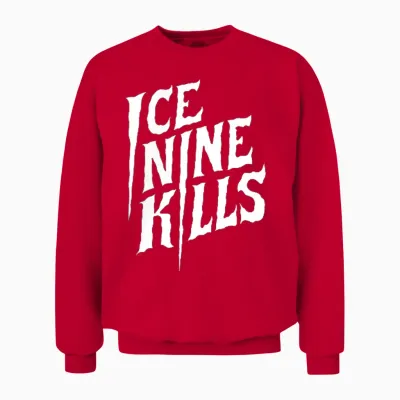 Ice Nine Kills - Floral T-Shirt, Black Unisex Sweatshirt - Red