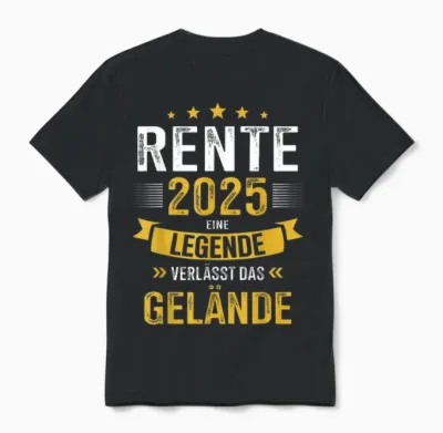 Legend Leaves Terrain for Retired Pensioners - Men & Women - Unisex Adult - Black - S - Unisex T-Shirt - Black