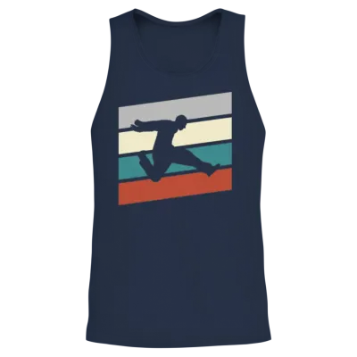 Parkour Retro Unisex Tank Top - Navy