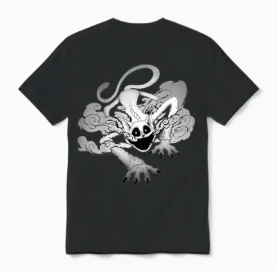 Children's Poppy Playtime Catnap Exhaling Smoke Unisex T-Shirt - Black