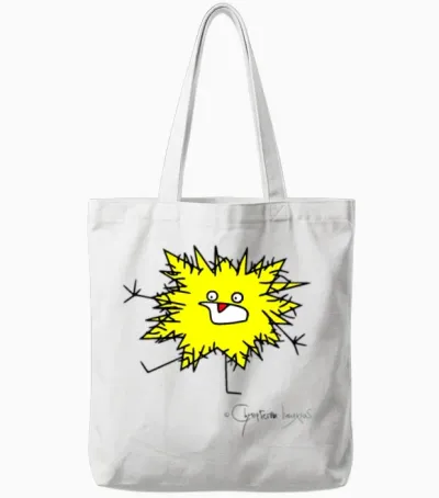 Woolly Beastie Freaks Out © Chyropterum Innoxius Tote Bags - White