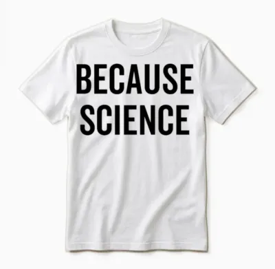 Because Science Unisex T-Shirt - White