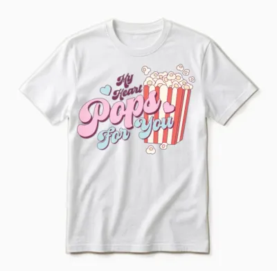 Retro Valentine Nostalgia Unisex T-Shirt - White