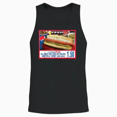 Got That Dog in Me Hot Dog - Sports Meme Food Humor Unisex Tank Top - Black