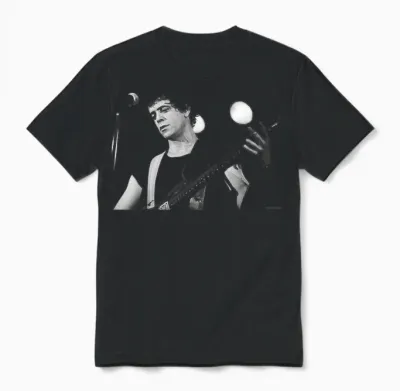 Lou Reed Perorming Live Boston 1980 by Michael Grecco Unisex T-Shirt - Black