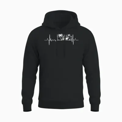 Battement De Cœur Du Bateau De Croisière Unisex Hoodie - Black
