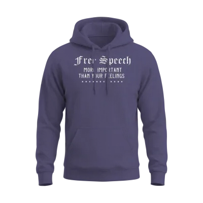 Free Speech Freedom First 1st Amendment Censorship Unisex Hoodie - Heather Sport Dark Navy