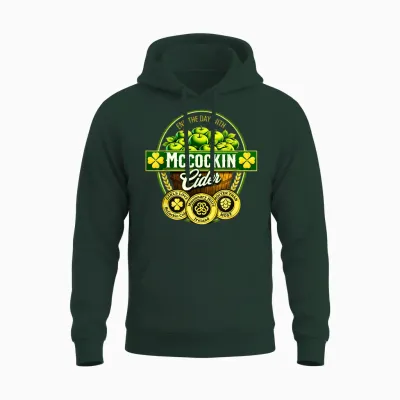 Vintage Maccockin Cider Funny St Patrick's Day Unisex Hoodie - Forest