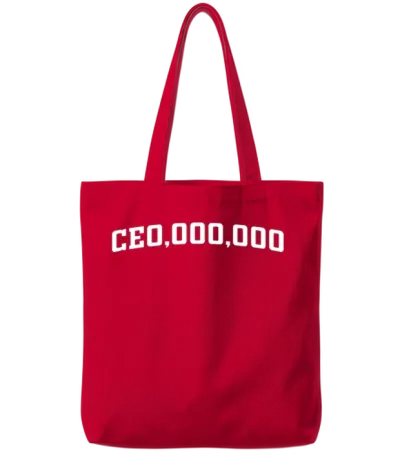 Funny Ceo Ceo,000,000 Tote Bags - Red