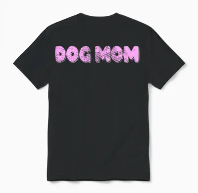 Dog Mom Unisex T-Shirt - Black