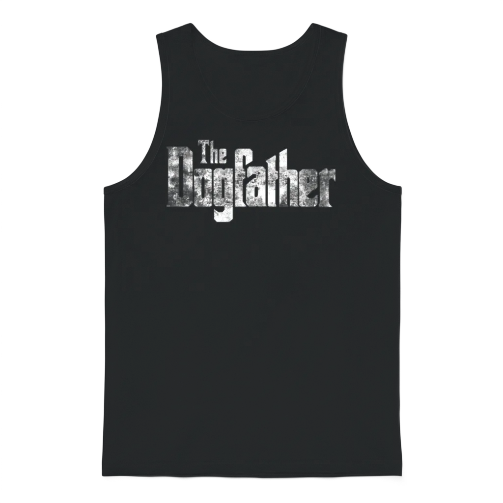 Dog Father Lovers Unisex Tank Top - Black