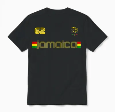 Jamaica 1962 Lion of Judah Rasta Reggae Flag T-Shirt, Black, S Unisex T-Shirt - Black