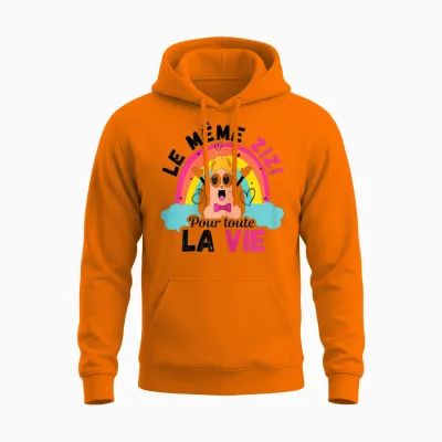 The Same Zizi for All Life T Shirt Evjf Funeral Life T-Shirt, White, Female X-Small Unisex Hoodie - Safety Orange