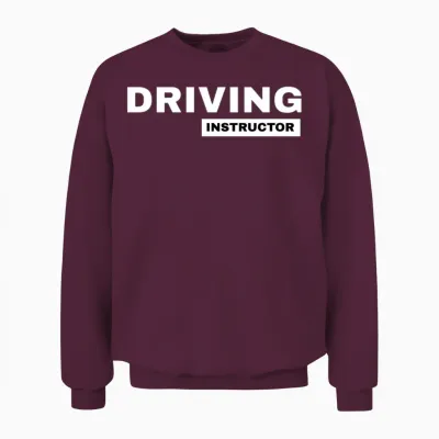 Driving Instructor Driving School Teacherss Unisex Sweatshirt - Maroon