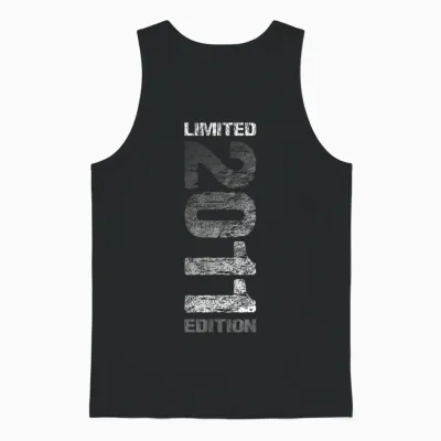 2011 Junge Mädchen 15. Geburtstag Limited Edition 15 Unisex Tank Top - Black